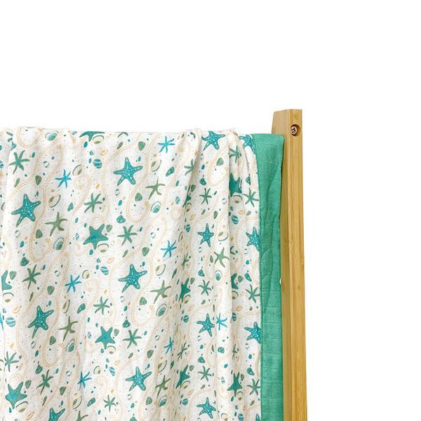 

blankets & swaddling green plain organic cotton baby muslin swaddle
