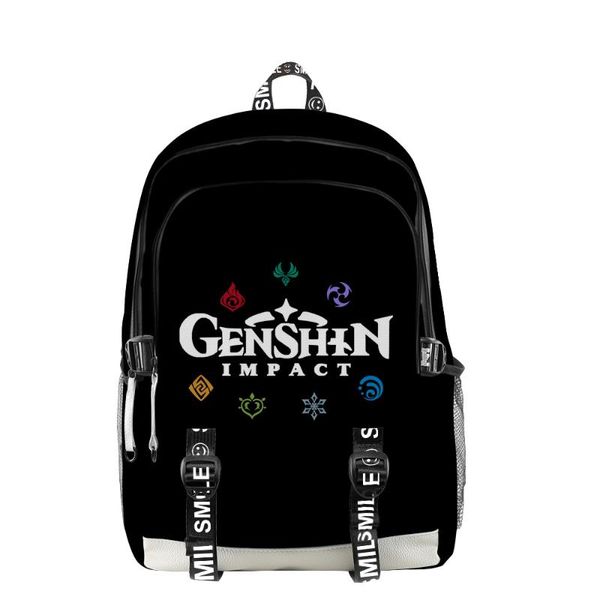 

backpack genshin impact 3d printing men women oxford school bag fashion teen girl child travel