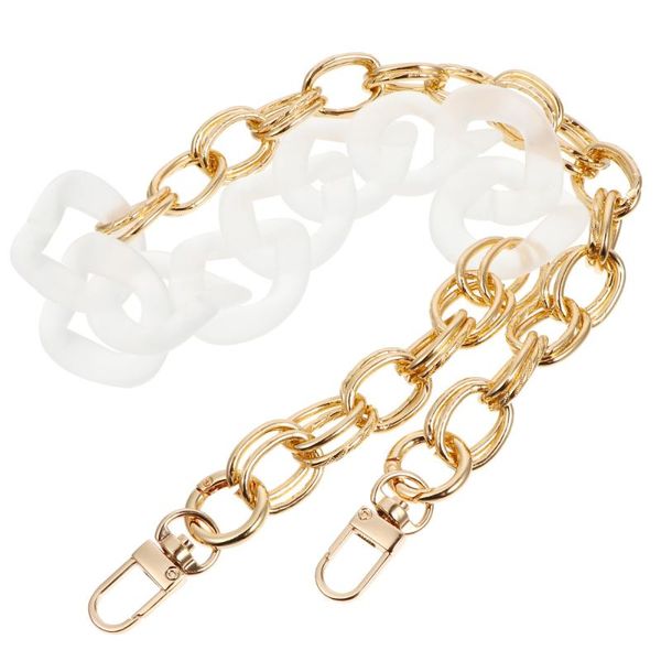 

fashionable bag accessories handbag strap retro acrylic resin shoulder pendant necklaces, Silver