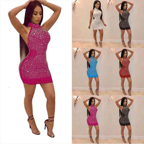 

summer bling backless bandage women dress bodycon evening party club short mini plus size s 3xl, Black;gray