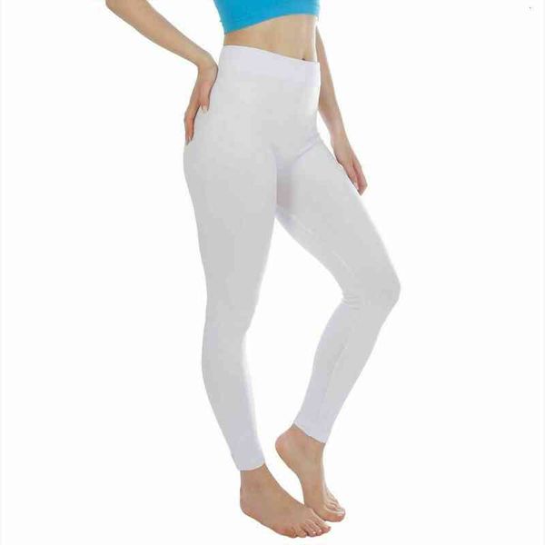 

fashion autumn winter warm stretch womens legging full length slim workout push up trousers black white