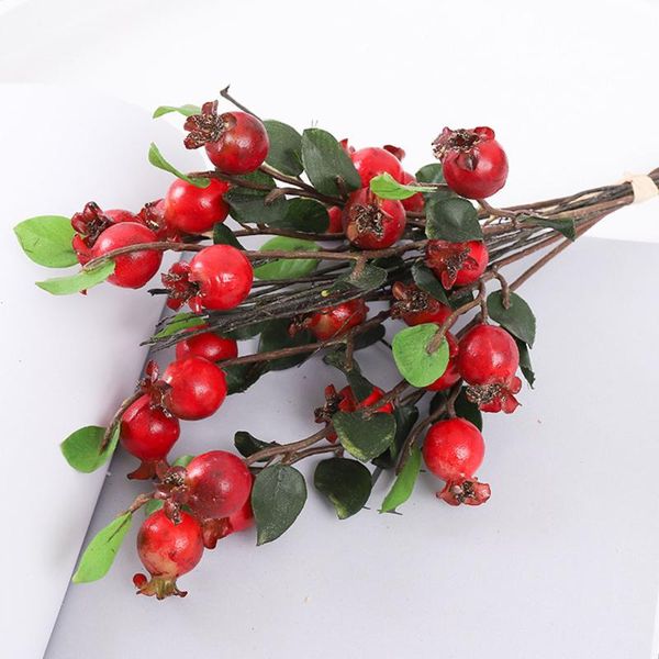 

decorative flowers & wreaths simulation pastoral flower branch wedding bouquet garden festival home table decor artificial rose hips
