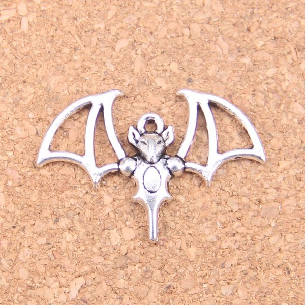 60pcs Antique Prata Bronze Bronze Bangsucking Bat Charms Pingente DIY Colar Pulseira Pulseira Bangle Acts 22 * ​​32mm