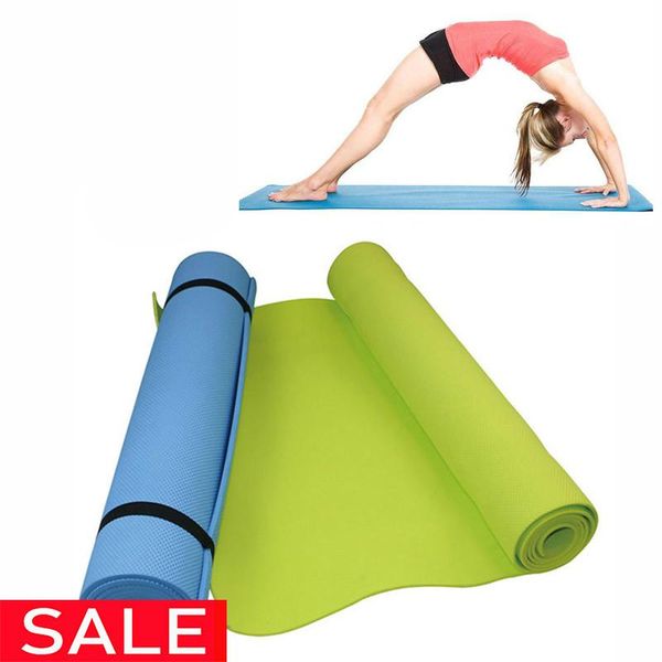 

yoga mats 6mm thick eva comfort foam mat for exercise, yoga, and pilates