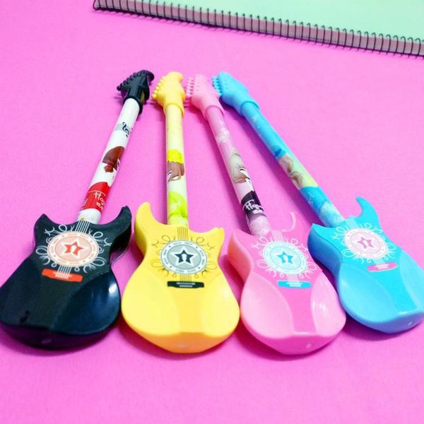 

gel pens 24 pcs creative guitar styling neutral pen violin music stationery instrument school office supplies wholesale