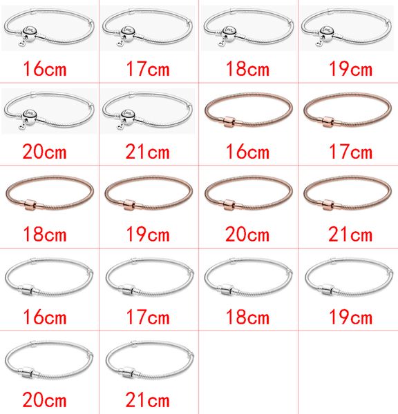 2021 новый стиль 925 стерлинговой серебряной моды Wild Diy Cartioon Creative Trend Basic Chain Bracelet Factory Direct Sales