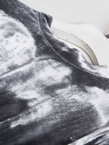 

dress model mulberry silk veet in the long style of thin temperament, Black;gray