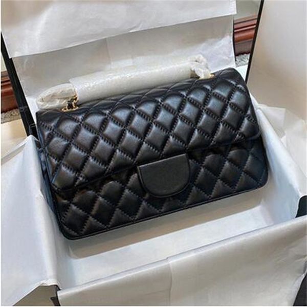

5a+ original patent hand bags lamb skin wallet famous designer luxury women purse gold and silver chain female package # 022