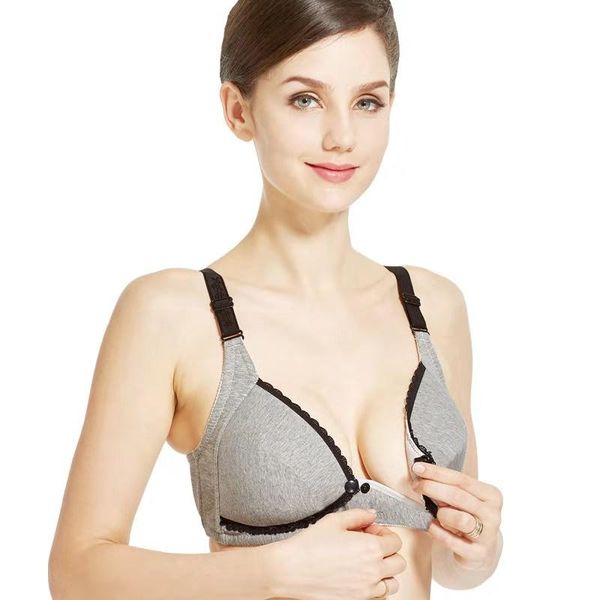 

maternity intimates breastfeeding cotton bras nursing bra for pregnant women pregnancy intimate lactation lingerie underwear, White