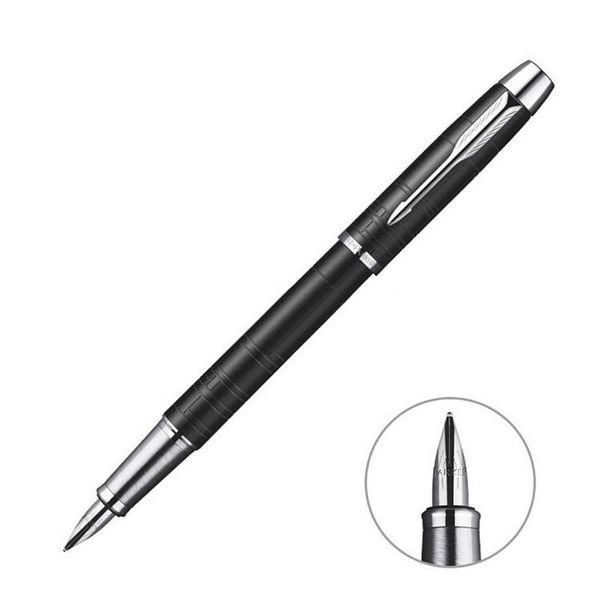 

fountain pens 1pc/lot im engraving line office metal pen silver clip black/pink/coffee stationery 3 colors 13.5cm