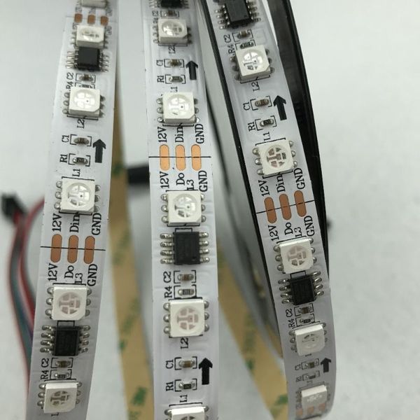 

5m dc12v 60leds/m 20pcs ws2811 ic/meter(20pixels) led digital strip;ip33;non-waterproof strips
