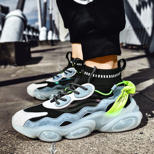 

2021 spring thick soled dad casual sports fashion mh men's sho, Black