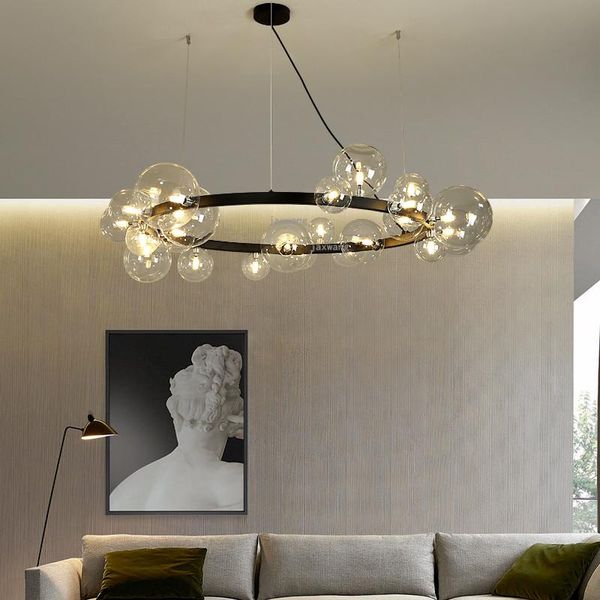 

pendant lamps nordic led light creative design bubble ball decoration home indoor lighting living room luster fixtures