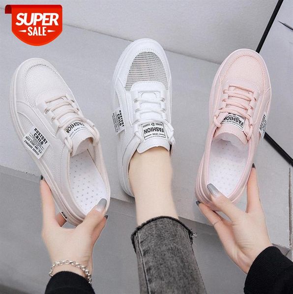 

baotou half-supported white shoes without heel women's #uk9y, Black