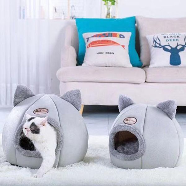

cat beds & furniture winter warm sleeping bag puppy cute pet dog nest soft bed cave washable breathable house