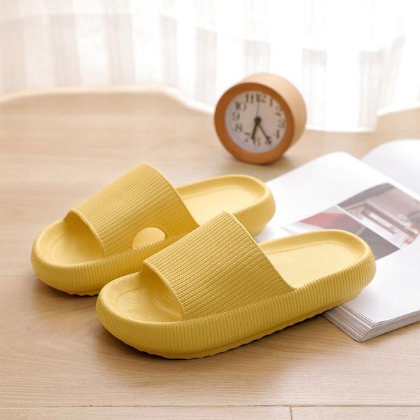 

women thick platform slippers summer beach eva soft sole slide sandals leisure men ladies indoor bathroom anti-slip shoes, Black