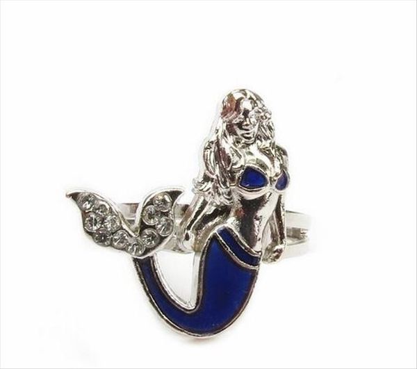 

mermaid mood ring fashion vintage change color rings 100pcs/lot, Silver