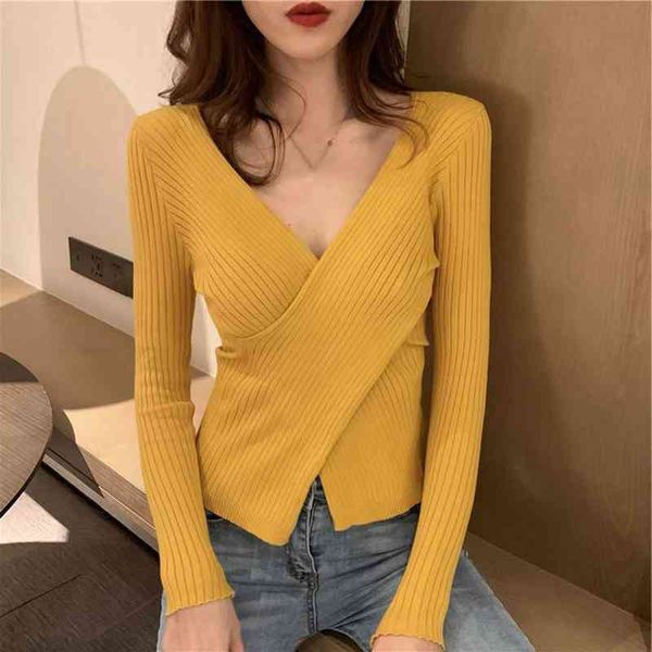 

women t-shirt single breasted solid color slim ladys spring women clothing, White