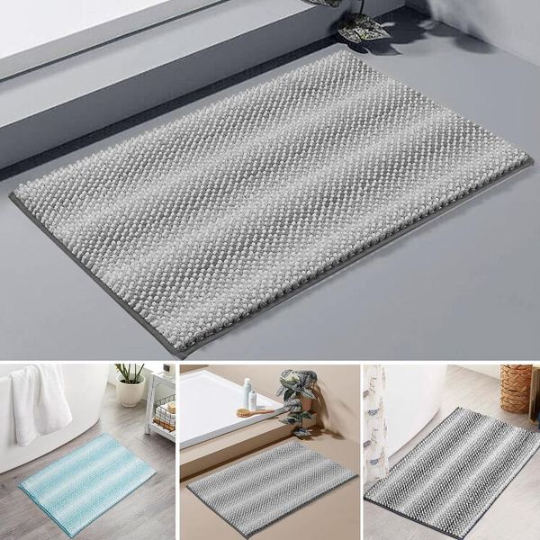 

blankets chenille bathroom rugs non slip gradient bath mat super soft and water absorbent machine washable plush carpet k888 blanket