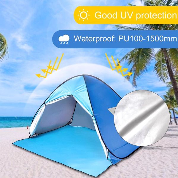 

outdoor camping tent -up fun-play automatic instant uv protection sun shade awning for beach backyard tents and shelters