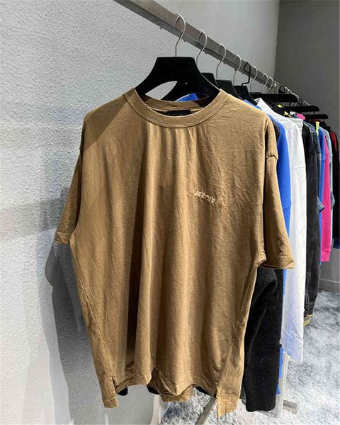 

Men's Hoodies & Sweatshirts Ins 22ss spring / summer reverse English alphabet printing couple Paris Casual Short Sleeve T-Shirt Tee 19X0, Black