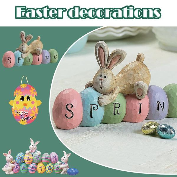 

decorative objects & figurines acrylic hanging easter tree decoration laser egg cute craft day home accessories gift