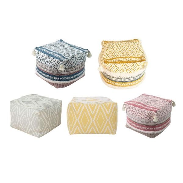 Almofada/travesseiro decorativo suave confortável capa de pouf borla tufada com zíper sem zíper decoração da sala de estar