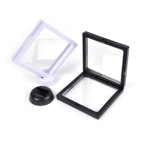 

nail art equipment 1 set 3d floating tips display bague packaging box with pet membrane jewellery stones presentation case, Silver