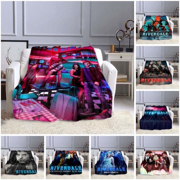 

blankets 3d printed riverdale fleece blanket for beds hiking picnic thick quilt fashionable bedspread throw