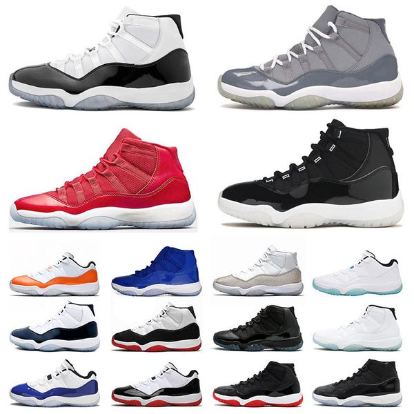 

uality jumpman 11 basketball shoes 11s xi men women 25th bred gamma blue cap and gown sneakers trainers