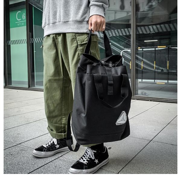 

simple dual-purpose backpack men's handbag campus leisure travel