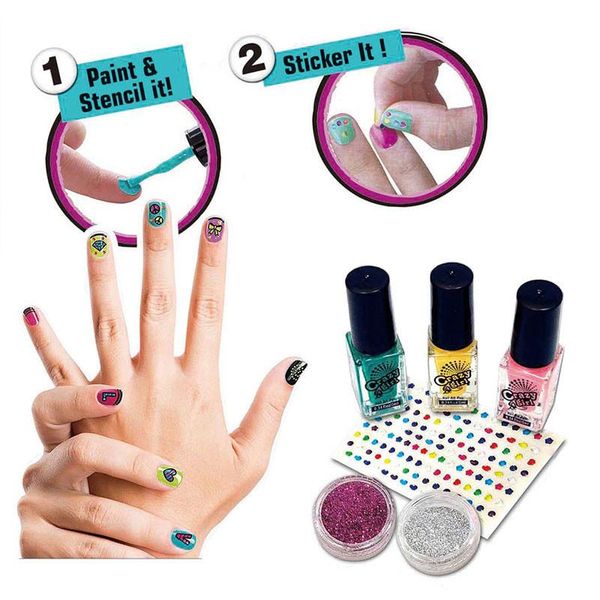 

children's nail set girl cosmetics make-up toy polish dryer 4 years old and above art & tools sets kits manicure