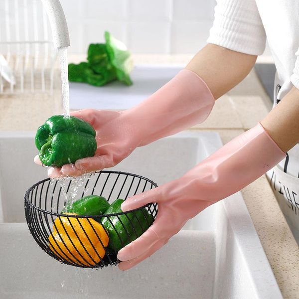

disposable gloves dishwashing women's thin waterproof durable household kitchen vegetable washing laundry rubber latex plastic