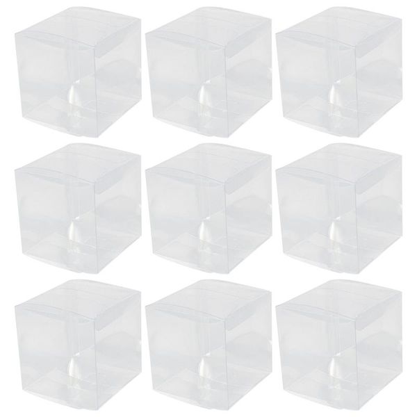 

gift wrap 30pcs square clear packing boxes festival packaging cases candy box