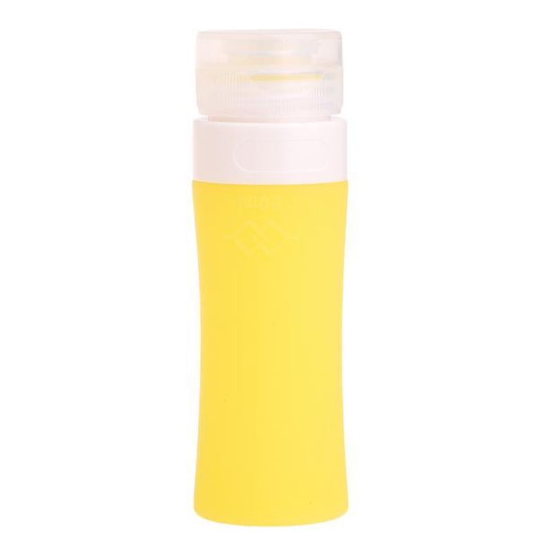 

storage bottles & jars portable refillable silicone traveler lotion shampoo press bottle 60ml
