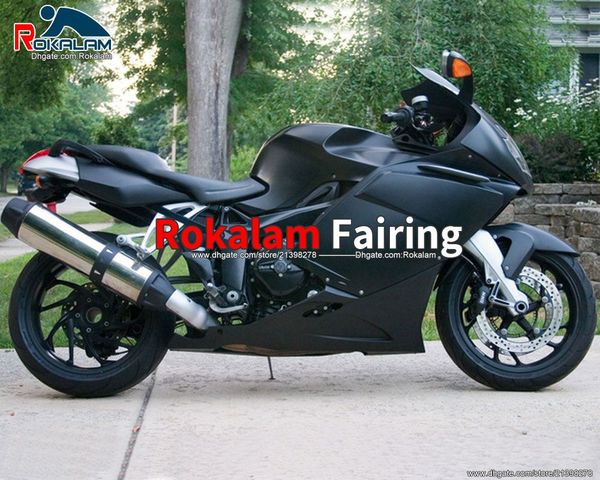 Para BMW K1200S K 1200S 05 06 07 08 Feedings cobre K1200 S 2005-2008 Peças de Cowling Preto Matte