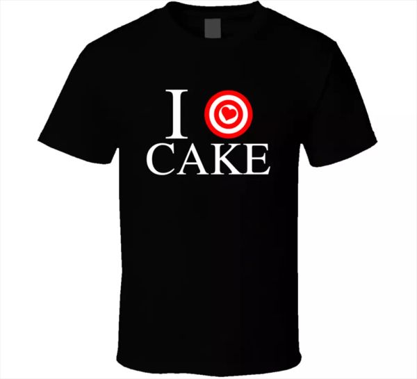 

drama i love cake game heart black short sleeve men's t shirt new, White;black