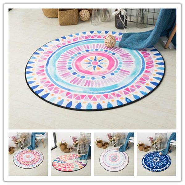 

carpets nordic style colorful carpet rugs geometric cute home decor round bedroom mat living room chair computer floor mats lovely rug