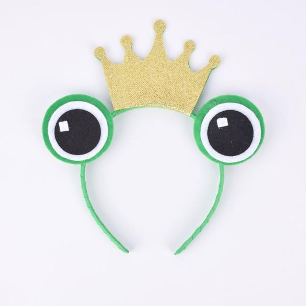 

hair accessories frog prince headband for boys baby birthday party kids halloween costume girls animal headbands, Slivery;white