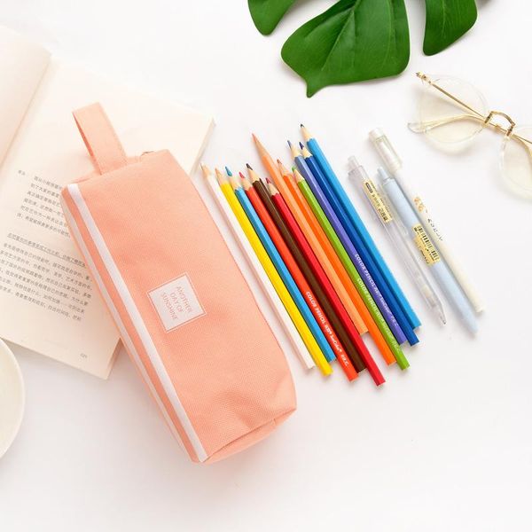 

girls cute pencil case pen storage bag 2 compartments makeup coin purse for women fku66 bags