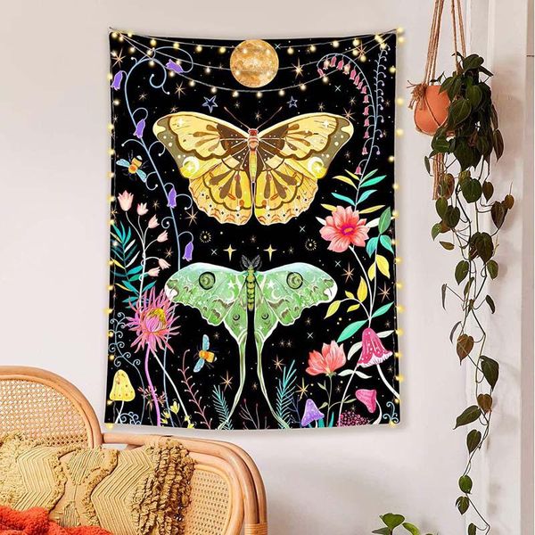 

tapestries butterfly background cloth wall decoration tapestry home tarot decor