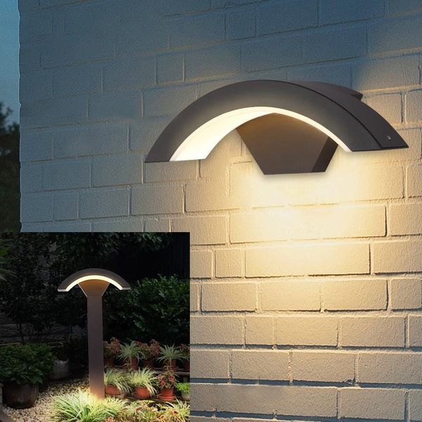 

wall lamp 12w/15w/18w waterproof outdoor led light creative induction spotlight for balcony lawn