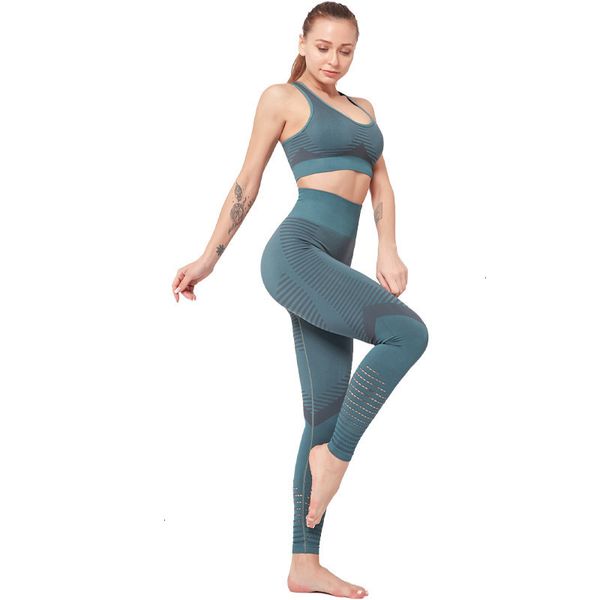 

women's red net tracksuits yoga suit sports vest pants set, Gray
