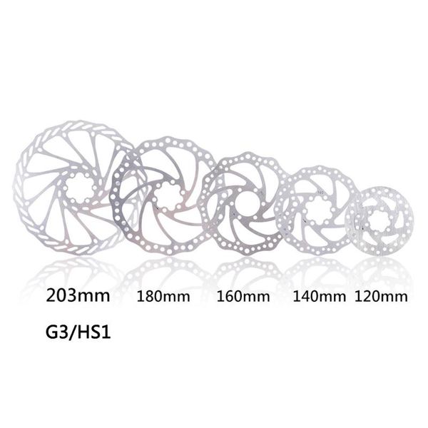 

bike brakes bicycle 120mm 140mm 160mm 180mm 203mm disc rotor for mtb road g3 hs1 44mm hole distance with 6pcs t25 m5x10 bolts