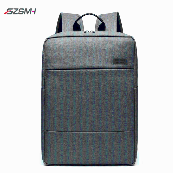 

backpack men lapwaterproof 15.6 inch office work male backbag business notebook bag school solid gray black pack mochila