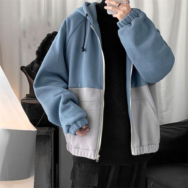 

men's hoodies & sweatshirts 2021 men autumn winter arrival streetwear trendy fashion zipper cardigans male hooded, Black