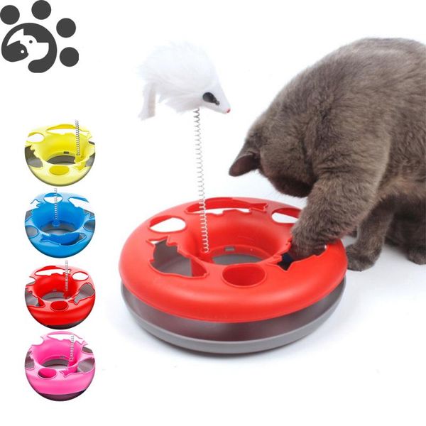 

cat toys mouse interactive toy ball elasticity for cats set kitty kitten turntable
