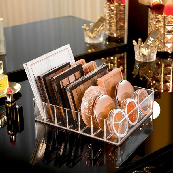 

storage boxes & bins makeup organizer box acrylic powder cake display stand case jewelry cosmetic holder transparent