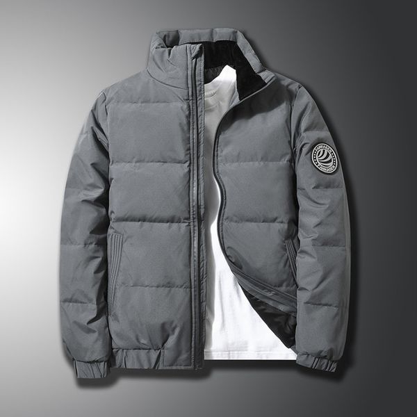 

winter new stand collar trend thickened handsome fashion brand winter short down et men's, Black