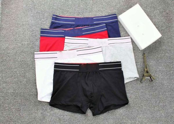

paris men's cotton boxer underwear straight hair, Black;white